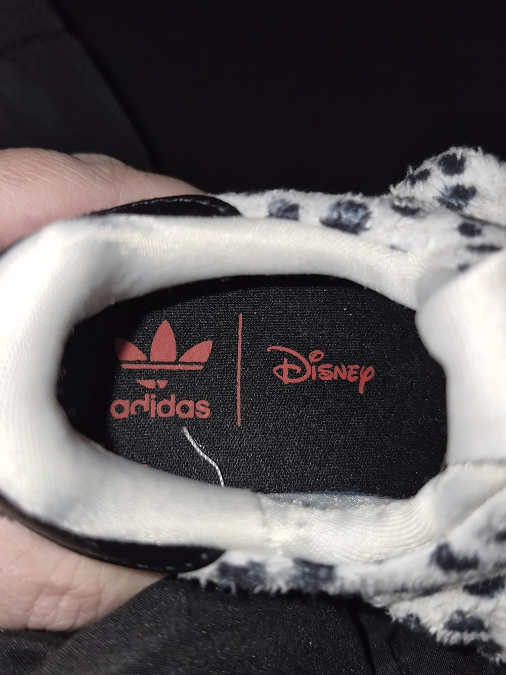 adidas Kids Dalmatian Slip-On Sneakers - White with Black Spots